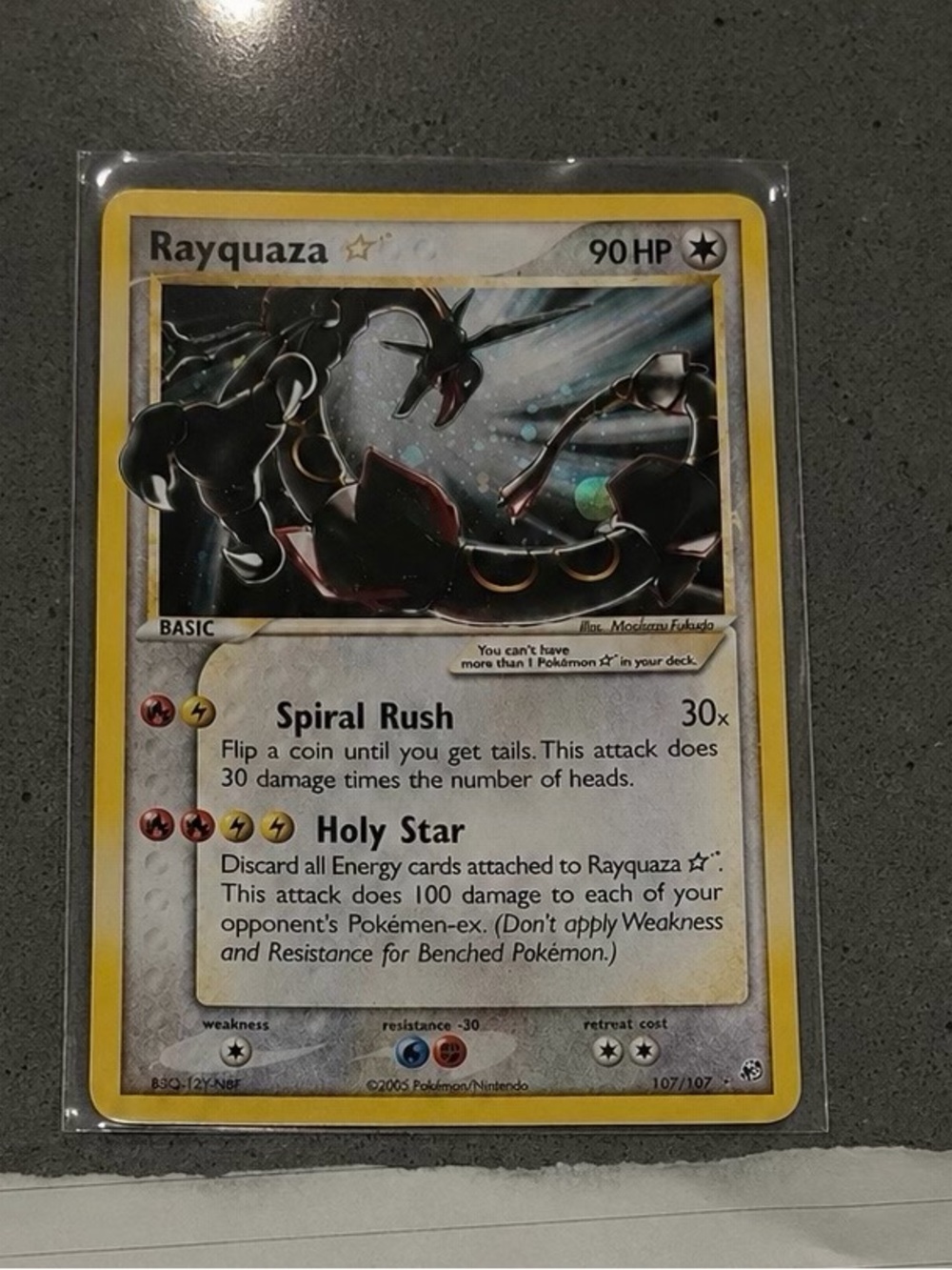 Pokemon Rayquaza Card